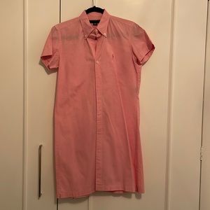 Ralph Lauren Sport Hot Pink Gingham Dress - Size 8